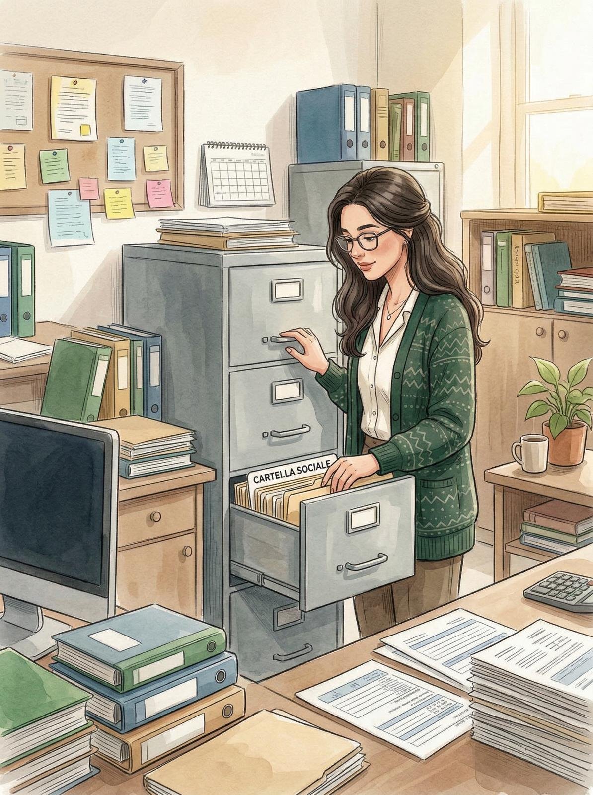 Assistente Sociale all'archivio